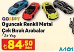 GOKİDY OYUNCAK RENKLİ METAL ÇEK BIRAK ARABALAR